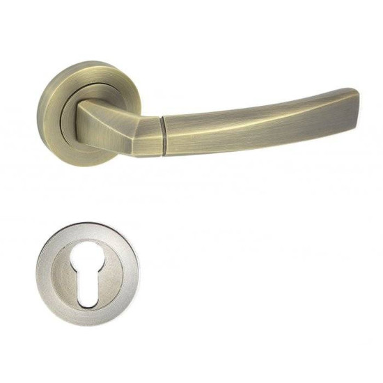 Manere usi RONDA bronz patinat cu rozeta yala