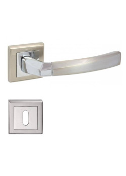 Manere usi RONDA Q crom nichel cu rozeta cheie Manere usi RONDA Q crom nichel cu rozeta cheie