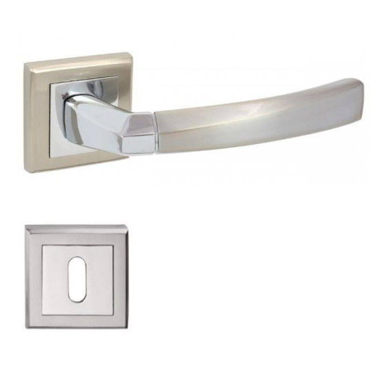 Manere usi RONDA Q crom nichel cu rozeta cheie