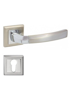 Manere usi RONDA Q crom nichel cu rozeta yala Manere usi RONDA Q crom nichel cu rozeta yala