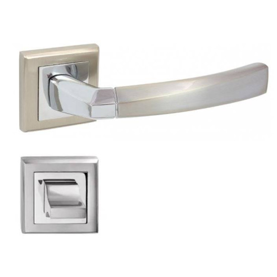 Manere usi RONDA Q crom nichel cu rozeta wc