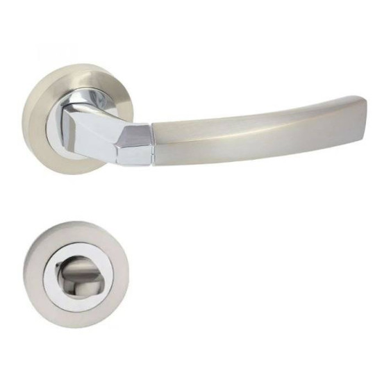 Manere usi RONDA R crom nichel cu rozeta wc