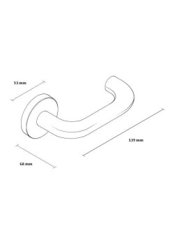 Manere usi Rondo (Jowisz) alb mat rozeta ovala yala