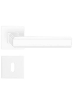 Manere usi ROYAL Q SLIM alb mat cu rozeta cheie