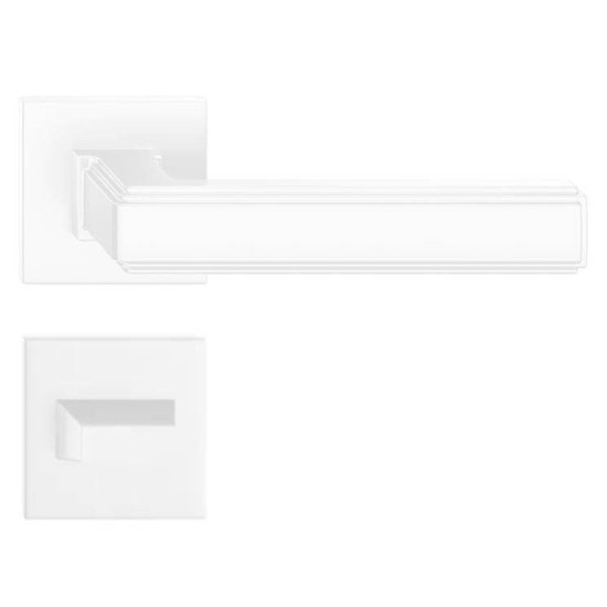 Manere usi ROYAL Q SLIM alb mat cu rozeta wc