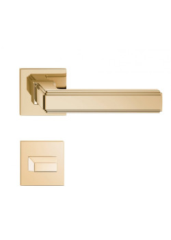 Manere usi ROYAL Q SLIM auriu lucios cu rozeta wc