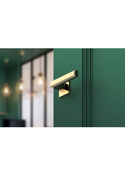 Manere usi ROYAL Q SLIM auriu lucios cu rozeta yala