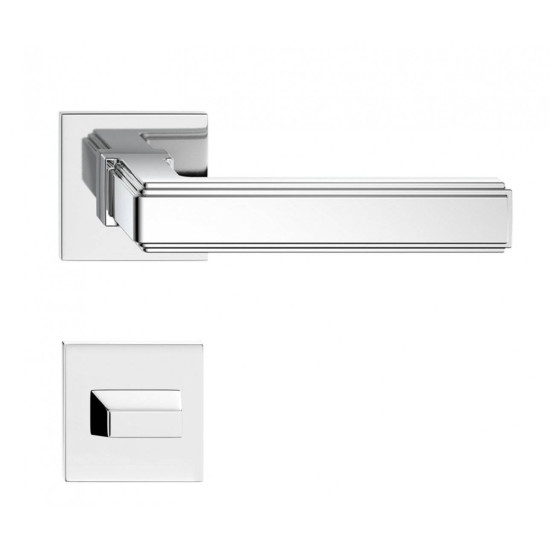 Manere usi ROYAL Q SLIM crom lucios cu rozeta wc