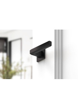 Manere usi ROYAL Q SLIM negru mat cu rozeta wc