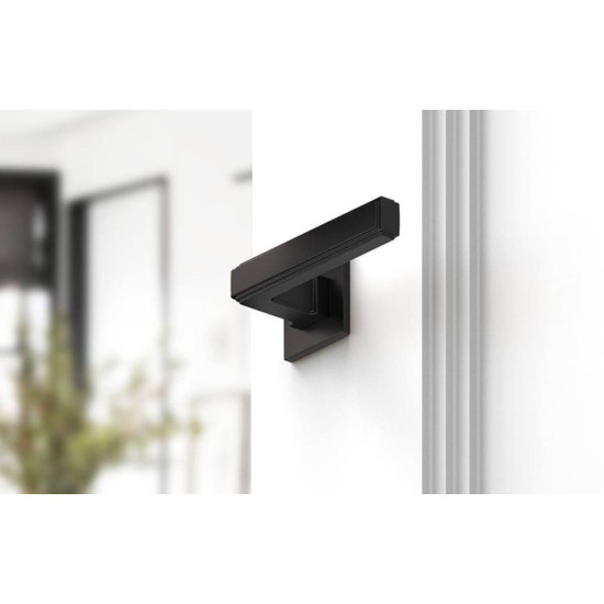 Manere usi ROYAL Q SLIM negru mat cu rozeta wc