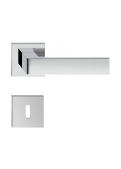 Manere usi RUMBA crom lucios cu rozeta cheie