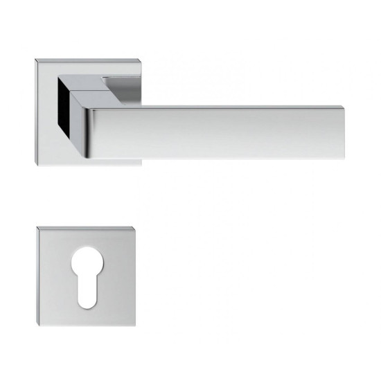 Manere usi RUMBA crom lucios cu rozeta yala