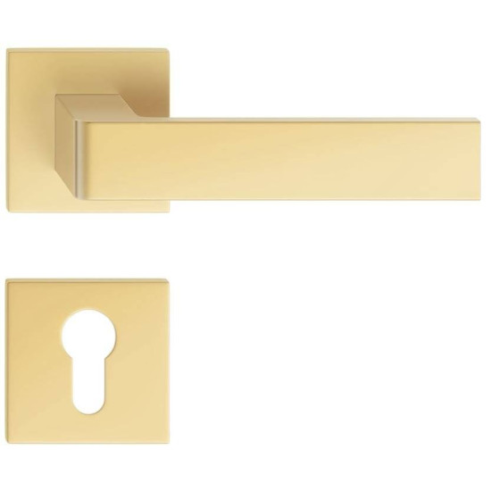 Manere usi RUMBA FIT auriu perlat mat cu rozeta yala