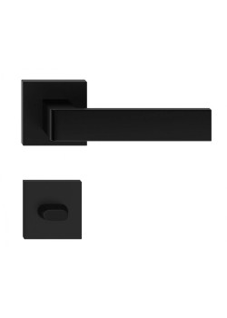 Manere usi RUMBA negru cu rozeta wc