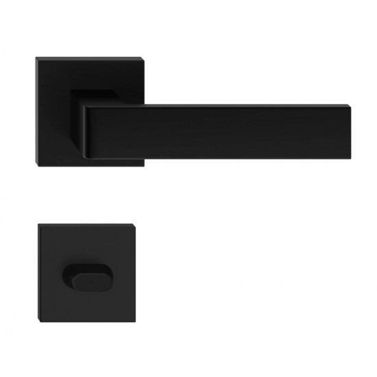 Manere usi RUMBA negru cu rozeta wc