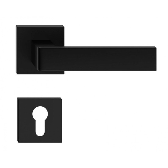 Manere usi RUMBA negru cu rozeta yala Manere usi RUMBA negru cu rozeta yala