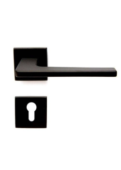 Manere usi Seven ( Seguro ) negru mat cu rozeta yala