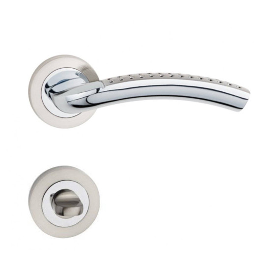 Manere usi SHARON ( EVA ) crom nichel cu rozeta wc