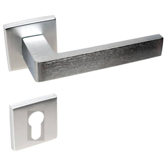 Manere usi Shelby crom satin cu rozeta yala