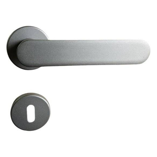 Manere usi SIMPLE nichel velvet cu rozeta cheie