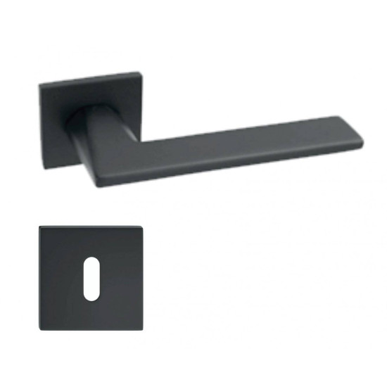 Manere usi STAR negru mat rozeta cheie