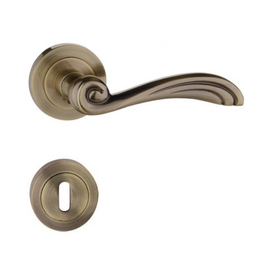 Manere usi STELA ( ORION ) patinat lucios cu rozeta cheie