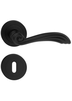 Manere Usi STELA ( ORION ) negru mat cu rozeta cheie