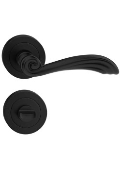 Manere Usi STELA ( ORION ) negru mat cu rozeta wc