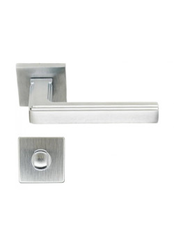 Manere usi St.Tropez crom satin cu rozeta wc