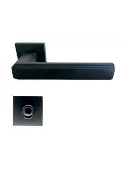 Manere usi St.Tropez negru mat cu rozeta wc