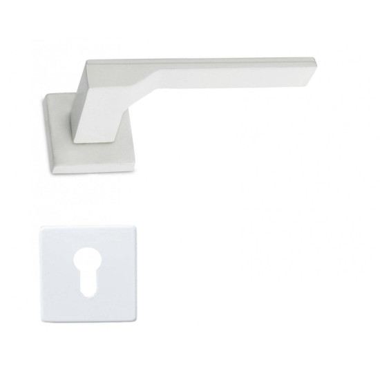 Manere usi TIFFANIS alb mat cu rozeta yala