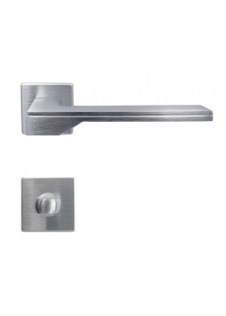 Manere usi Tiffanis crom satin cu rozeta wc