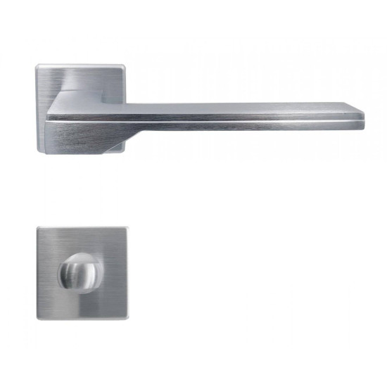 Manere usi Tiffanis crom satin cu rozeta wc