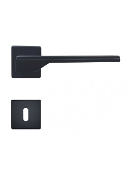 Manere usi TIFFANIS negru mat cu rozeta cheie