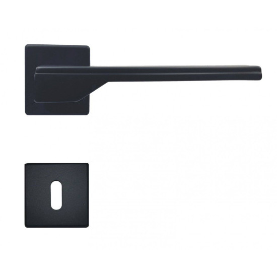 Manere usi TIFFANIS negru mat cu rozeta cheie