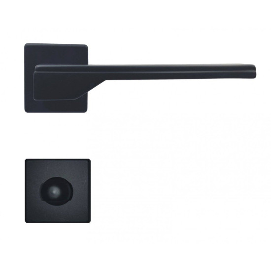 Manere usi TIFFANIS negru mat cu rozeta wc