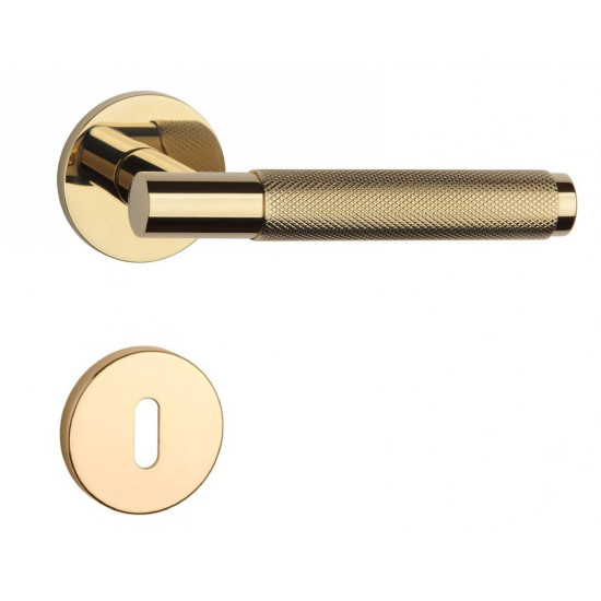 Manere usi Time ( Molinia ) auriu lucios cu rozeta cheie