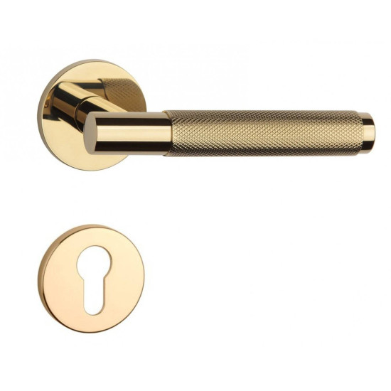 Manere usi Time ( Molinia ) auriu lucios cu rozeta yala