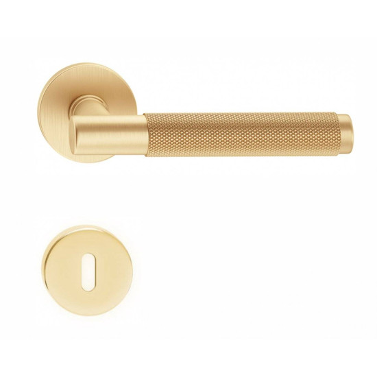 Manere usi TIME auriu satin cu rozeta cheie