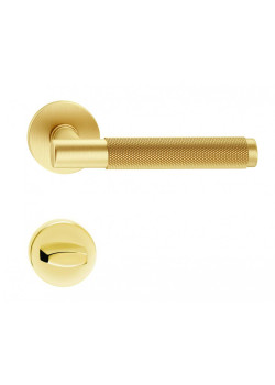 Manere usi TIME auriu satin cu rozeta wc