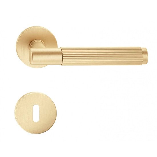 Manere usi TIME LINEAR cu rozeta cheie auriu satin