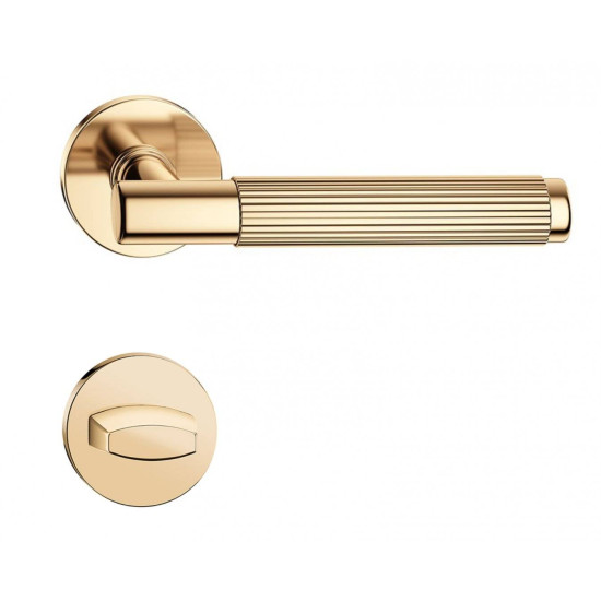 Manere usi TIME LINEAR cu rozeta wc auriu lucios