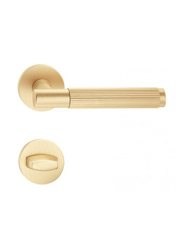 Manere usi TIME LINEAR cu rozeta wc auriu satin