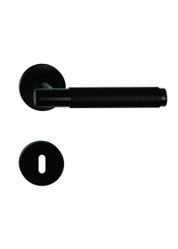 Manere usi TIME negru mat cu rozeta cheie