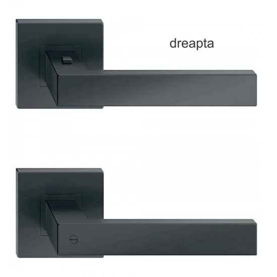 Manere usi TOPAZ CLICK negru blocator dreapta