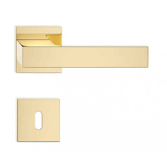 Manere usi TOTAL auriu lucios cu rozeta cheie