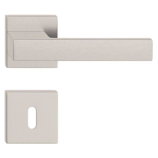 Manere usi TOTAL nichel satin cu rozeta cheie