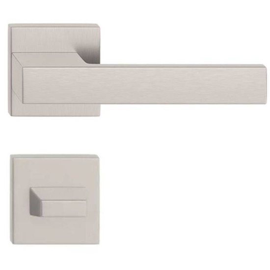 Manere usi TOTAL nichel satin cu rozeta wc