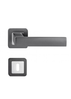 Manere usi TREND crom - grafit cu rozeta cheie
