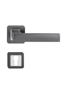 Manere usi TREND crom - grafit cu rozeta yala